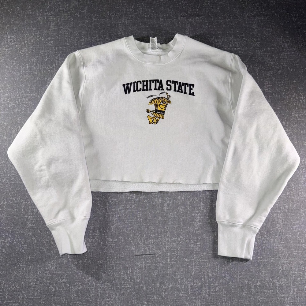 Wichita State Sweatshirt Womens Large NCAA Basketball Champion Reverse Weave